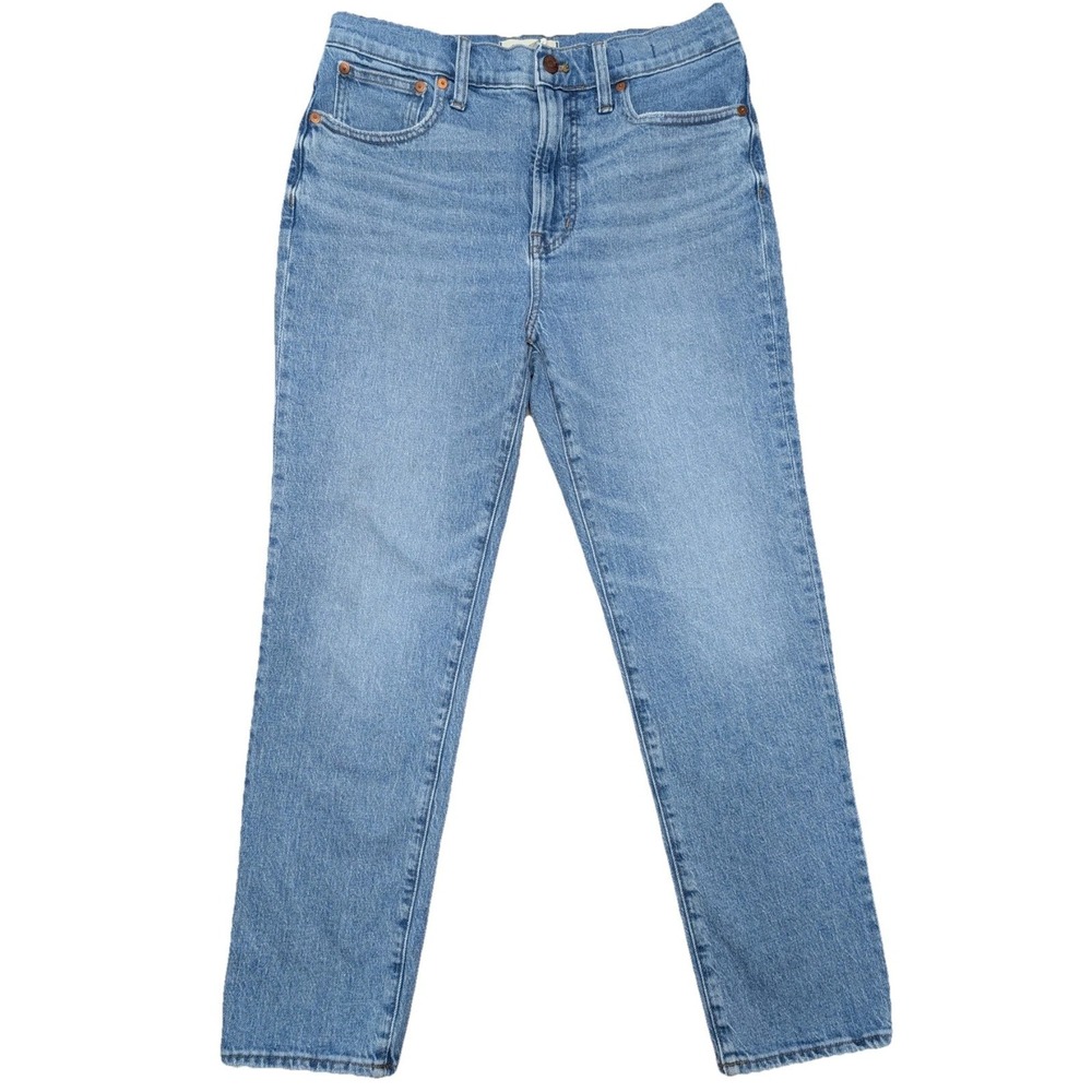 Madewell Jean Women's‎ 29 Light Wash High Rise Ankle Distressed Perfect Vintage